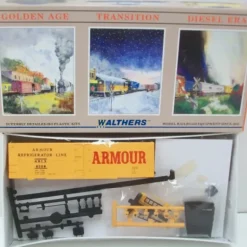 Walthers 932-2553 HO Armour ARLX 40' Meat Reefer Kit #8008 - Model Train Junction: Quality Parts and Art Supplies