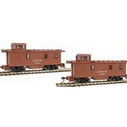 Walthers 932-27582 HO AT&SF Santa Fe 1300 Series Wood Caboose (Set of 2) - Model Train Junction: Quality Parts and Art Supplies