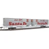 Walthers 932-41068 HO ATSF Flexi-Van Mark IV Flat Car w/Trailer #291021 LN/Box - Model Train Junction: Quality Parts and Art Supplies