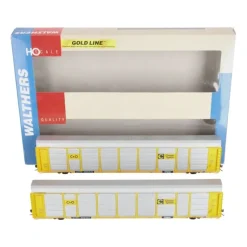 Walthers 932-24876 HO C&O Chessie Thrall 89' Tri-Level Auto Carrier 2-Pack LN/Box - Model Train Junction: Quality Parts and Art Supplies
