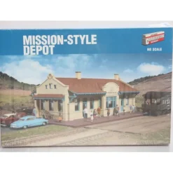 Walthers 932-2920 HO Conerstone Series Mission Style Depot Building Kit - Model Train Junction: Quality Parts and Art Supplies