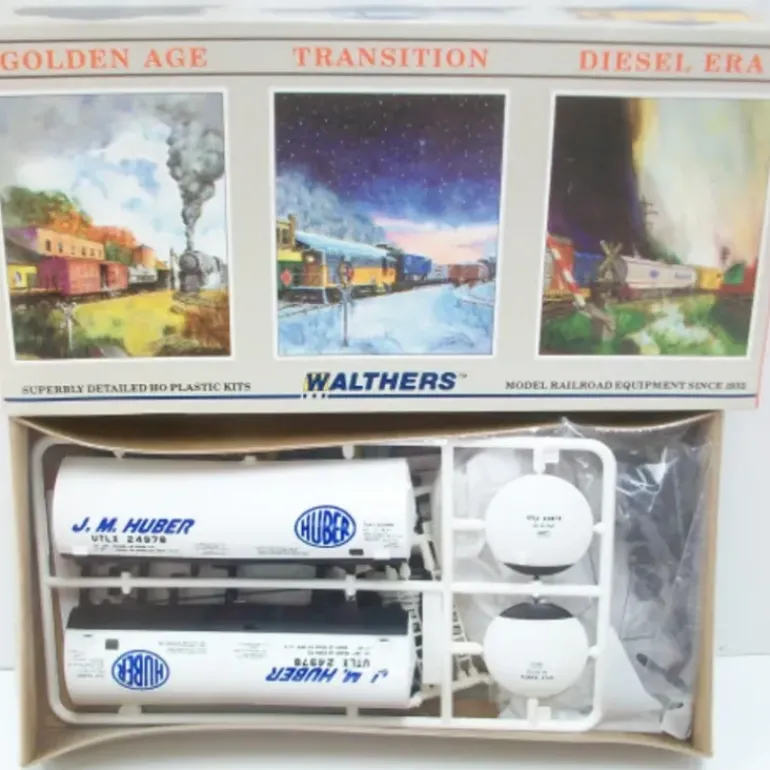 Walthers 932-5159 HO Scale Huber 40' Tank Car #24963 Kit - Model Train Junction: Quality Parts and Art Supplies