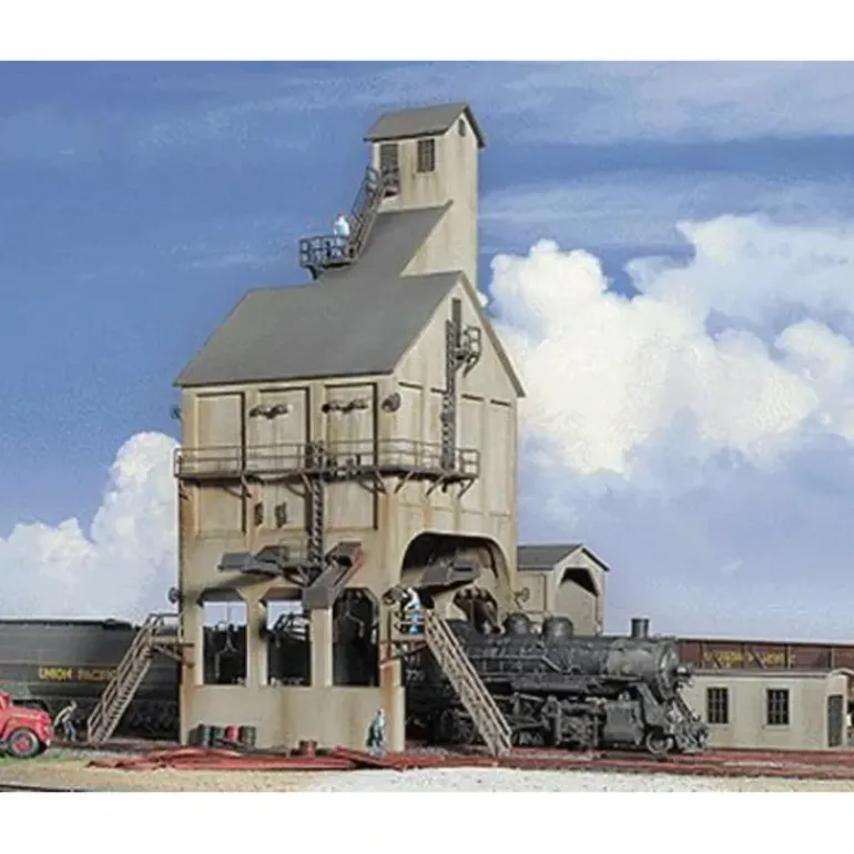 Walthers 933-2903 HO Scale Modern Coaling Tower Industrial Building Kit - Model Train Junction: Quality Parts and Art Supplies