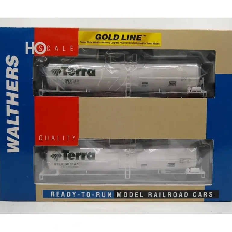 Walthers 932-27270 HO Terra UTLX 23,000 Gallon Funnel Flow Tank Car (Pack of 2) NIB - Model Train Junction: Quality Parts and Art Supplies