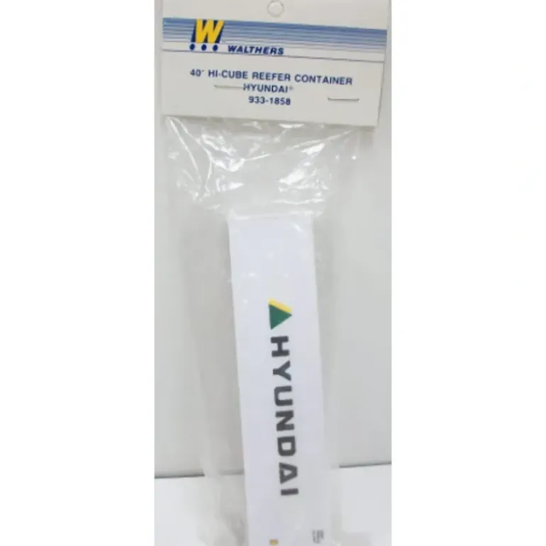 Walthers 933-1858 HYUNDAI 40' Hi Cube Reefer Container - Model Train Junction: Quality Parts and Art Supplies