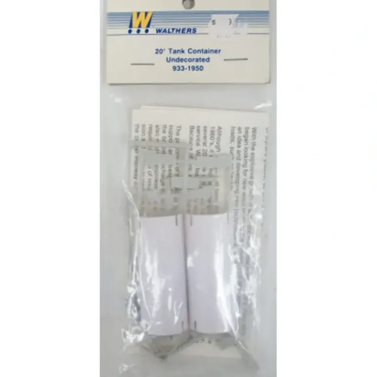 Walthers 933-1950 Undecorated 20' Tank Container Kit - Model Train Junction: Quality Parts and Art Supplies