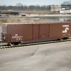 Walthers Mainline HO 910-3203 60' PS Double Door Auto Parts Box Car, Conrail #220263 - Model Train Junction: Quality Parts and Art Supplies