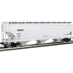 Walthers Mainline, HO Scale, 910-7728, 60' NSC 5150 3-Bay Covered Hopper, Covered Hopper, Cargill (ICMX), #1124 - Model Train Junction: Quality Parts and Art Supplies