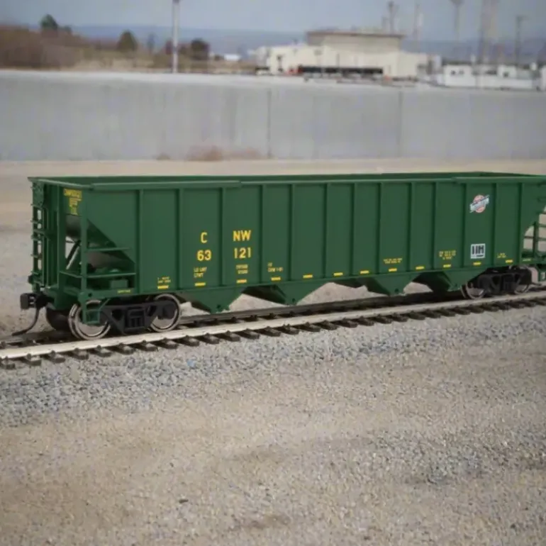 Walthers Mainline, HO Scale, 910-1980, 50' 100-Ton 4-Bay Hopper, Chicago & North Western, #63123 - Model Train Junction: Quality Parts and Art Supplies