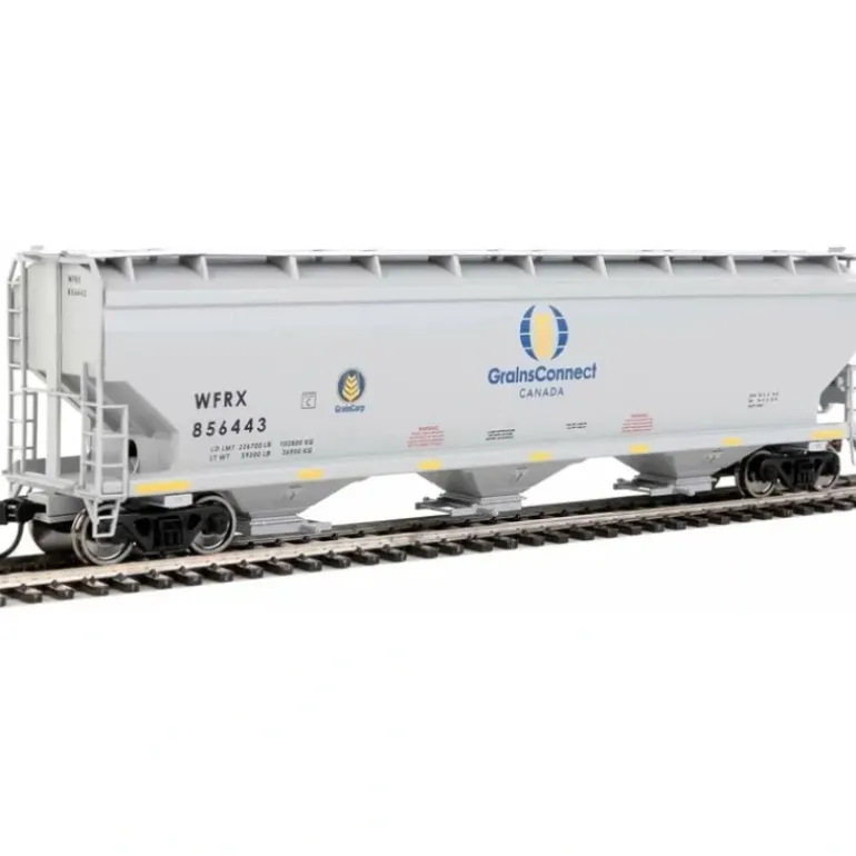 Walthers Mainline, HO Scale, 910-7731, 60' NSC 5150 3-Bay Covered Hopper, Grain Connect (WFRX), #856643 - Model Train Junction: Quality Parts and Art Supplies