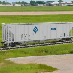 Walthers Proto HO 920-106149 55' Evans 4780 3-Bay Covered Hopper, Archer-Daniels-Midland #10028 - Model Train Junction: Quality Parts and Art Supplies