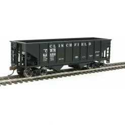 Walthers Trainline, 931-1840, HO, Freight Coal Hopper, Clinchfield, #52492 - Model Train Junction: Quality Parts and Art Supplies