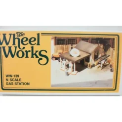 Wheel Works WW-139 N Gas Station Kit - Model Train Junction: Quality Parts and Art Supplies