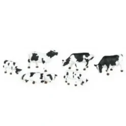 Williams 33153 Black & White Cows (Set of 6) - Model Train Junction: Quality Parts and Art Supplies