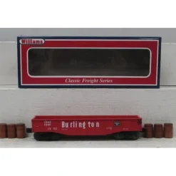 Williams 47207 Burlington Gondola w/Barrels - Model Train Junction: Quality Parts and Art Supplies
