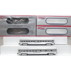 Williams 43104 CB&Q 72' Streamline Passenger Car (Set of 2) - Model Train Junction: Quality Parts and Art Supplies
