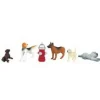 Williams 33158 Dogs with Fire Hydrant Figures (Set of 6) - Model Train Junction: Quality Parts and Art Supplies
