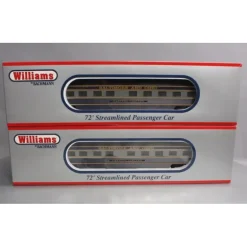 Williams 43102 O Gauge Baltimore & Ohio 72' Streamline Passenger 2-Pack - Model Train Junction: Quality Parts and Art Supplies