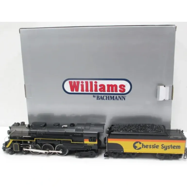Williams 40102 O Gauge Chessie 4-6-4 Semi-Scale Hudson Steam Locomotive #8303 - Model Train Junction: Quality Parts and Art Supplies