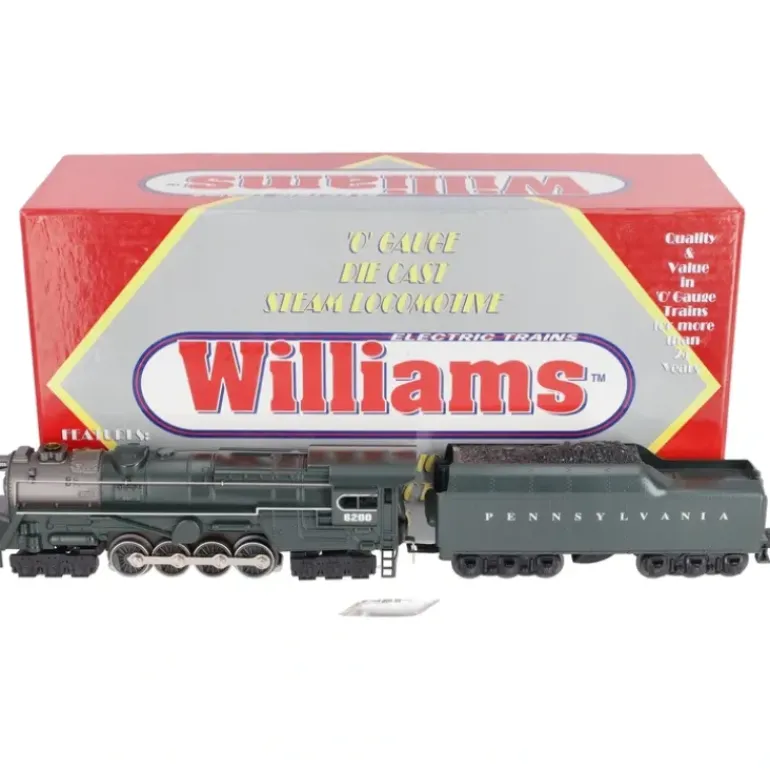 Williams 40401 O Gauge PRR 6-8-6 S-2 Turbine Steam Locomotive & Tender #6200 - Model Train Junction: Quality Parts and Art Supplies
