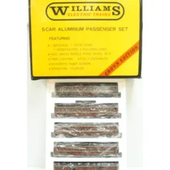 Williams 2802 O Gauge PRR Smooth Side Aluminum 5-Car Passenger Set EX/Box - Model Train Junction: Quality Parts and Art Supplies