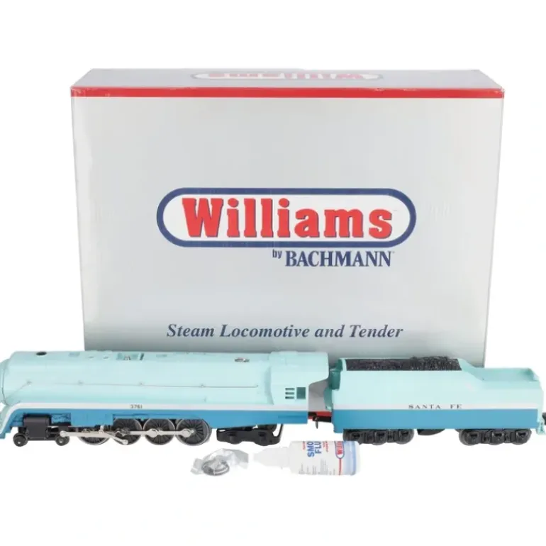 Williams 40301 O Gauge Santa Fe Blue Goose J Class 4-8-4 Steam Locomotive #3761 - Model Train Junction: Quality Parts and Art Supplies
