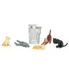 Williams 33157 Set of 6 Cats w/Garbage Can - Model Train Junction: Quality Parts and Art Supplies