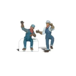 Woodland Scenics A2540 G Earl & Eddie Engineer Figures (Set of 2) - Model Train Junction: Quality Parts and Art Supplies