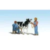 Woodland Scenics A2553 G Scenic Accents Milkin' Ol' Bessie Figures (Set of 4) - Model Train Junction: Quality Parts and Art Supplies