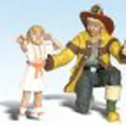 Woodland Scenics A2539 G Scenic Accents Fireman Bill & Betsy Figure - Model Train Junction: Quality Parts and Art Supplies