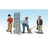 Woodland Scenics A2552 G Scenic Accents Chip,Woody & Chopper Figures (Set of 3) - Model Train Junction: Quality Parts and Art Supplies
