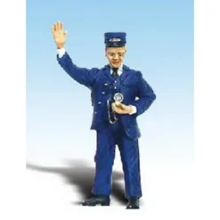 Woodland Scenics A2528 G Scenic Accents Clyde the Conductor Figure - Model Train Junction: Quality Parts and Art Supplies