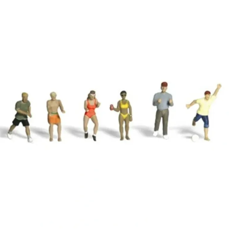 Woodland Scenics A1831 HO Active People Figures (Set of 6) - Model Train Junction: Quality Parts and Art Supplies