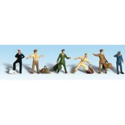 Woodland Scenics A1892 HO Scenic Accents Uniformed Traveler Figures (Set of 10) - Model Train Junction: Quality Parts and Art Supplies