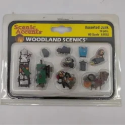 Woodland Scenics A1852 HO Scenic Accents Assorted Junk (Set of 10) - Model Train Junction: Quality Parts and Art Supplies