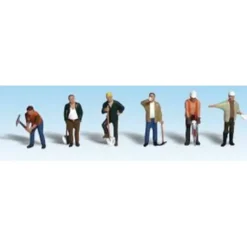 Woodland Scenics A1850 HO Scenic Accents Road Crew People Figures (Set of 6) - Model Train Junction: Quality Parts and Art Supplies