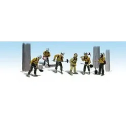 Woodland Scenics A1919 HO Scenic Accents Smoke Jumper Figures (Set of 6) - Model Train Junction: Quality Parts and Art Supplies