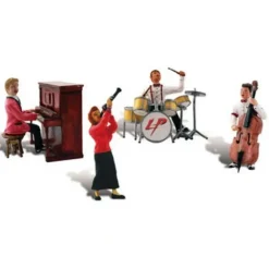Woodland Scenics A1951 HO Scenic Accents Music To My Ears Figures (Set of 9) - Model Train Junction: Quality Parts and Art Supplies