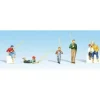 Woodland Scenics A1878 HO Scenic Accents Gone Fishing Figures (Set of 5) - Model Train Junction: Quality Parts and Art Supplies