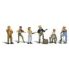 Woodland Scenics A1902 HO Scenic Accents Jug Band Figures (Set of 6) - Model Train Junction: Quality Parts and Art Supplies