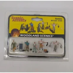 Woodland Scenics A1828 HO Scenic Accents Roofer Figures (Set of 8) - Model Train Junction: Quality Parts and Art Supplies