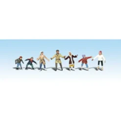 Woodland Scenics A1899 HO Scenic Accents Ice Skater Figures (Set of 7) - Model Train Junction: Quality Parts and Art Supplies