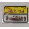 Woodland Scenics A1911 HO Scenic Accents Workers w/ Forklift Figures (Set of 9) - Model Train Junction: Quality Parts and Art Supplies