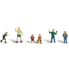 Woodland Scenics A1830 HO Scenic Accents Kids at Play Figures (Set of 6) - Model Train Junction: Quality Parts and Art Supplies