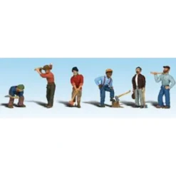 Woodland Scenics A1876 HO Scenic Accents Lumberjack Figures (Set of 6) - Model Train Junction: Quality Parts and Art Supplies