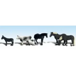 Woodland Scenics A1888 HO Scenic Accents Farm Animals (Set of 6) - Model Train Junction: Quality Parts and Art Supplies