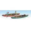 Woodland Scenics A1918 HO Scenic Accents Canoers & Canoe Set - Model Train Junction: Quality Parts and Art Supplies