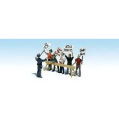 Woodland Scenics A1920 HO Scenic Accents Picket Line Figures (Set of 6) - Model Train Junction: Quality Parts and Art Supplies