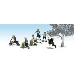 Woodland Scenics A1921 HO Scenic Accents Playtime Figures (Set of 7) - Model Train Junction: Quality Parts and Art Supplies