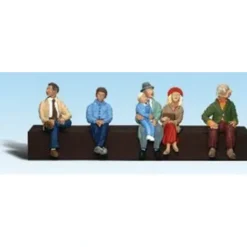 Woodland Scenics A1873 HO Scenic Accents Sitting Passenger Figures (Set of 5) - Model Train Junction: Quality Parts and Art Supplies